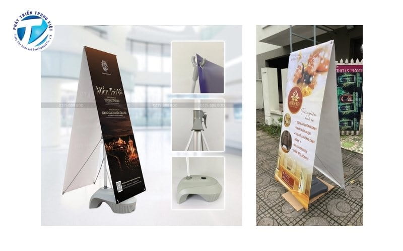 Standee chân đế nước